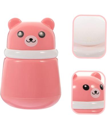 Healifty 3pcs Powder Puff Box Set - Travel Dispenser with Loose Powder Sponge | Cute Pink Container for Baby Powder, Body Powder, Talcum Powder | 10X7CM - Buy Online on GoSupps.com