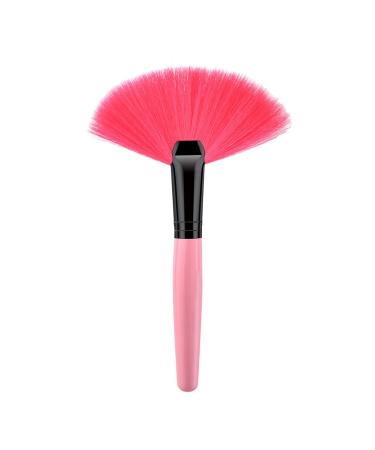 Convenient Fan Concealer Brush With Soft Bristles Cream Blending Brush For Seamless Makeup Application Cosmetic Red Hair
