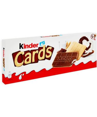  CAIYA Ferrero Kinder Cards 5 x 128g Pods with Creamy Milk and Cocoa Filling - Buy Online on GoSupps.com
