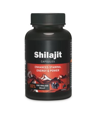 Shilajit 60 capsules - Extrait de Shilajit 100% pur et naturel