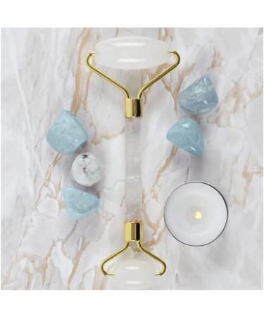 Shop Something Different Quartz Face Roller - White/Gold | International Shipping Available - Buy Online on GoSupps.com