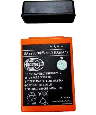 Buy 2 Pack 2100mAh BA225030 6V HBC Radiomatic Rechargeable Battery for Crane Pump Truck Remote Control - Buy Online on GoSupps.com