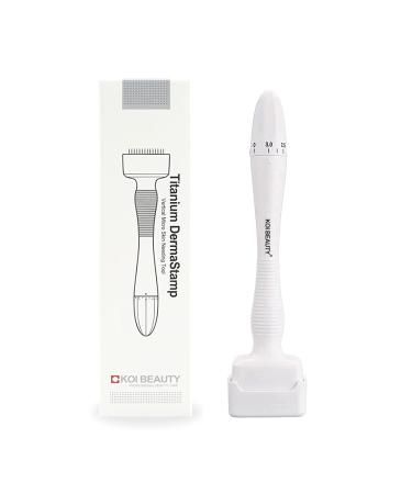 Koi Beauty Professional Derma Stamp Adjustable Titanium Microneedling Pen Microneedle Roller Dermapen For Face Body Hair Beard Growth Basic Version