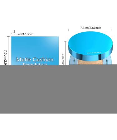 Cushion foundation sweat-resistant matte concealer for women Long-lasting makeup corrector cream for parties beach outdoor activities school business trips camping - Buy Online on GoSupps.com