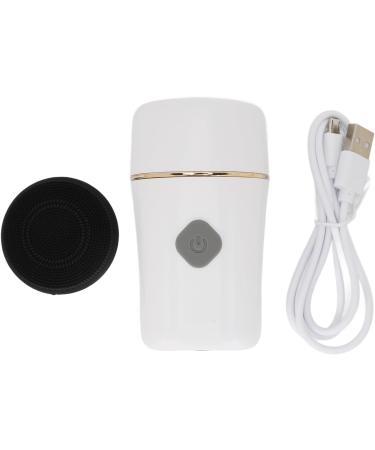 Electronic Facial Exfoliator Dual Head Rechargeable IPX7 Silicone Waterproof Electric Scrubber 2 Gears for Daily Life Cleansing - Buy Online on GoSupps.com