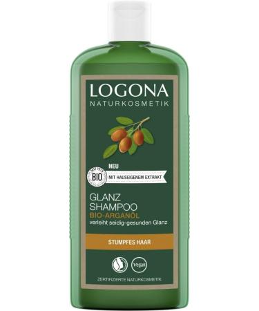  LOGONA Naturkosmetik Logona Shine Shampoo with Organic Argan Oil (2 x 250 ml) - Buy Online on GoSupps.com