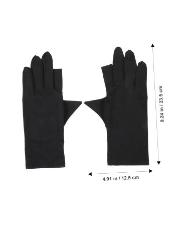 Housoutil 4 Pairs nail UV gloves nail gel Nylon Nail supplies breathable thin section Anti-UV summer sun protection gloves nail protection nail art accessory Accessories gel - Buy Online on GoSupps.com