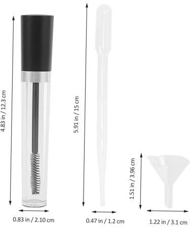 Healvian 2 Sets Makeup Kit Clear Mascara Empty Mascara Tube with Eyelash Wand Black - Buy Online on GoSupps.com