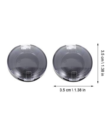 KALLORY 8pcs Makeup Blush & Eyeshadow Containers Set for Women - Empty Storage Box Pallet in Black - Buy Online on GoSupps.com