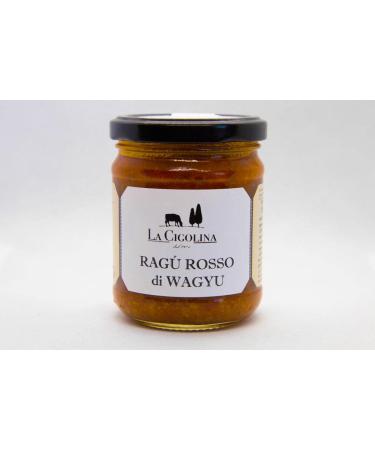 RED WAGYU RAGU, High Quality Ragù Sauce, 190 gr - 100% Italian