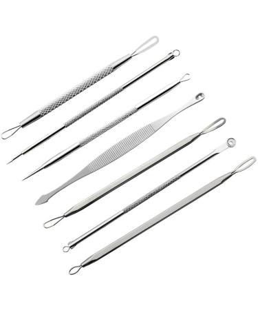 Blackhead Remover Kit LightBiz Extractor Removal Set 5Pcs Professional Stainless Steel Pimple Popper Tool Treatment for Whitehead Blemish Acne Comedone Pimple Popping - Buy Online on GoSupps.com