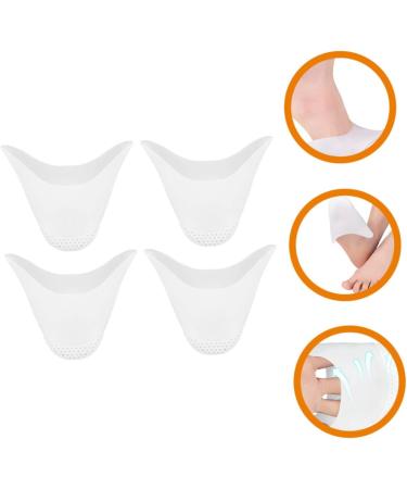 2 Pairs White Heel Protectors Pillow for High Heels | Dance Mat Sebs Heel Pads Toe Covers | Women's Pointed Shoes Toe Protectors - Buy Online on GoSupps.com