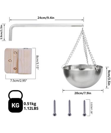 Sauna Aroma Cup Sauna Aroma Bowl/Stainless Steel SPA Essential Oil Bowl Aromatherapy Oil Cup Sauna Suitable for Sauna Room Bowl Pool 20cm - Buy Online on GoSupps.com