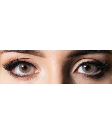 Buy Charmiga Crystal Gray Colored Contact Lenses - Semi-Annual Hydrogel Lenses | 0.0 Diopters | Natural Colors | 2 Pieces + Containers - Ship Internationally - Buy Online on GoSupps.com