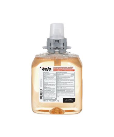 GOJO Luxury Foam Antibacterial Handwash Fresh Fruit Fragrance 1250 mL Foam Hand Soap Refill for GOJO FMX-12 Push-Style Dispenser (Pack of 1) Unscented 169.07 Fl Oz (Pack of 1)