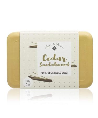 Cedar Sandalwood Bar Soap by L'epi de Provence - 200 g (7 oz) Bar