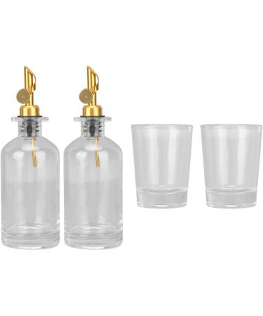 Starnoontek 350ml Glass Mund Water Dispenser - Refillable Leak-Proof Easy to Clean Multi-Functional Bottle for Olive Oil Kitchen & Bathroom Use - Buy Online on GoSupps.com