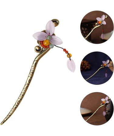 OSALADI Hanfu Hairpin Retro Hair Sticks Retro Hair Forks Hair Styling Stick Retro Hairpin Rose Flower Hair Sticks Hair Chopsticks for Flower Hair Clips for Women Metal Asia Miss Glass - Buy Online on GoSupps.com