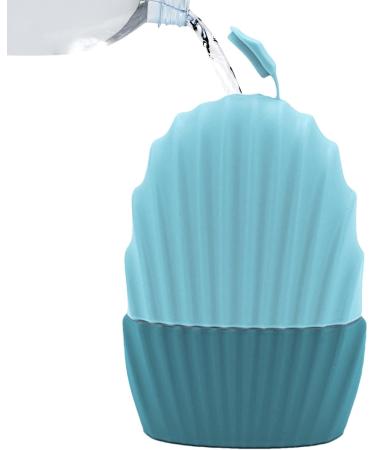 Fovolat Silicone Ice Roller - Shells Shape Ice Facial Cube Face Ice Roller Reusable Cube Ice Roller for Face Eye for Skin Care Tools Blue - Buy Online on GoSupps.com