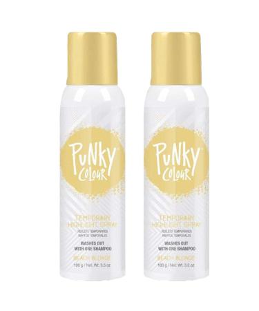 Punky Temporary Hair Highlight Spray Beach Blonde 3.5 oz 2-Pack 3.5 Ounce (Pack of 2) Beach Blonde