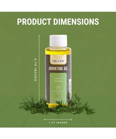 Cedar of Lebanon Anointing Oil 2 Oz - Holy Christian Oil for Divine Strength & Protection | Oil of Joy - Buy Online on GoSupps.com