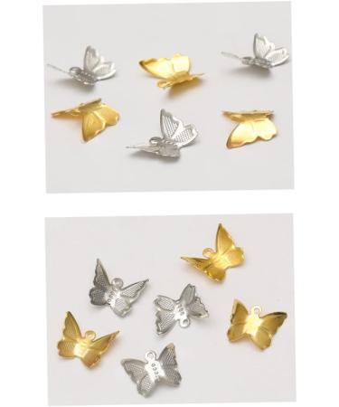 FOMIYES 200 Pcs Tiara Hairpin Accessories Hair Elastics Pendant Iron Accessories Headgear Headband Tassel 1.2*1*0.8cm As Shown - Buy Online on GoSupps.com