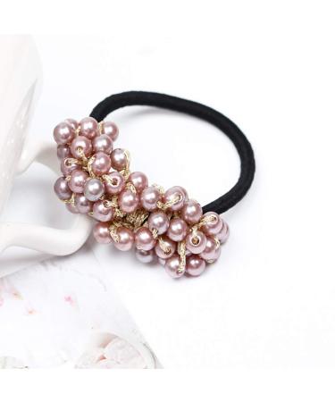 FAFAHOUSE 5 Pack White Pearl Elastic Hair Ties - Hair Scrunchies for Women and Girls - Buy Online on GoSupps.com