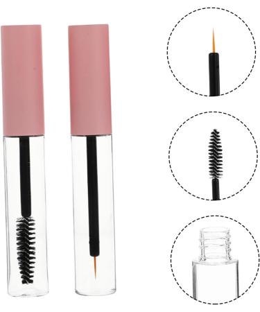 BELLIFFY 4pcs Eyeliner Stick Eyelash Cream Mini Containers Clear Eyelash Mascara Lip Balm Wand The Pet 1 g (Pack of 1) Pink - Buy Online on GoSupps.com