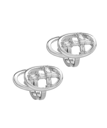 minkissy 1pc Fingernail Cover Copper Joint Ring Zircon Miss