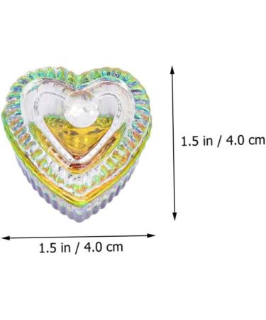 Beavorty 1 Set nail art crystal cup containers with lids nail brush for acrylic application nail art brush container with lid nail dip kits nail painting pen with cover Glass nail polish - Buy Online on GoSupps.com