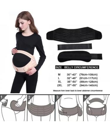 ZiaWorld Care Maternity Pregnancy Support Belt - Black XXL | Waist Brace for Back & Abdomen | Belly Band for Post-Partum Women | Comfortable & Breathable - Buy Online on GoSupps.com