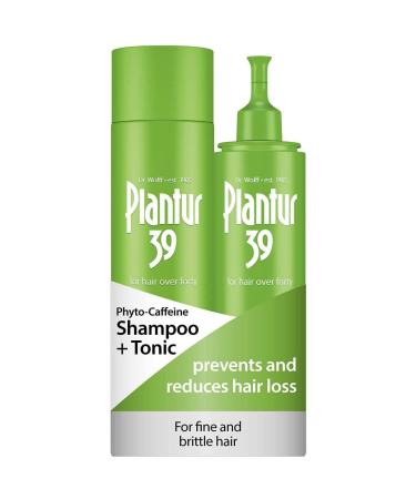 Plantur 39 Caffeine Shampoo and Tonic Set Prevents and Reduces Hair Loss | For Fine Brittle Hair | Supports Hair Growth | Women Hair Care Made in Germany | Set of 250ml Shampoo and 200ml Tonic - Buy Online on GoSupps.com