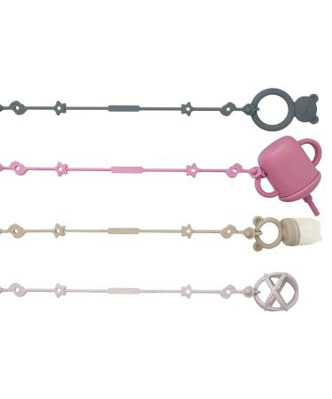 Baby toys pacifier chain silicone with cup catcher seat belts for toys BPA-free food quality silicone drinking cups for strollers Hochstuhl Autositz