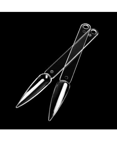 200pcs Clear Stiletto Nail Display Sticks with Metal Split Ring Holder - Nail Polish Swatches Practice Board - Buy Online on GoSupps.com