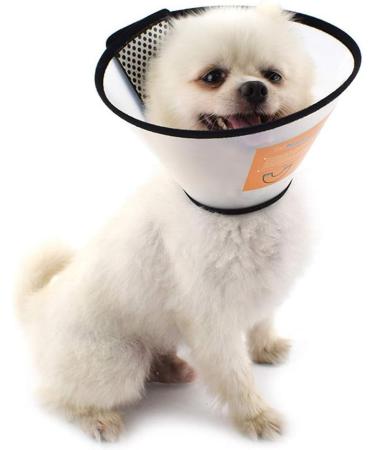 Senpusi Rechenrause - Protective Plastic Elizabethan Collar for Cats Small Dogs & Rabbits | Size 5 (23-27cm) - International Shipping Available - Buy Online on GoSupps.com