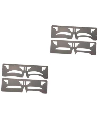 Beavorty 4 Pcs Eyebrow Ruler Brow Stencil Ruler Makeup Stuff T Tool Brow Shaping Ruler Card Balance