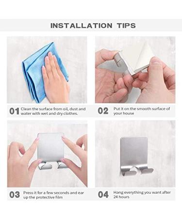 Yilin 2 Pack Razor Hanger Stand - Self Adhesive Stainless Steel Utility Holder for Heavy Duty Storage - Buy Online on GoSupps.com