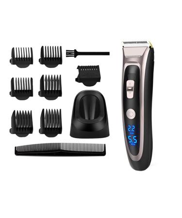 Hair Cutting Tool Professional Digital Hair Trimmer Rechargeable Electric Hair Clipper Men's Cordless Haircut Adjustable Ceramic Blade