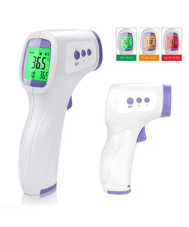 PREMIUM infrared thermometer for babies and adults - contactless - LCD display with accurate measurement and fever alarm