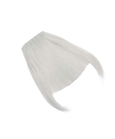 SEGO Clip-in Pony Hairpiece Extensions - Realistic Silver Gray Fringe Bangs - One Piece Front Hair Extension - Buy Online on GoSupps.com