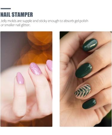 3 Sets Nail Stamp Tool - French Nail Art Stamping Plate & Nail Polish - Transparent Manicure Tools for Perfect Designs - Buy Online on GoSupps.com