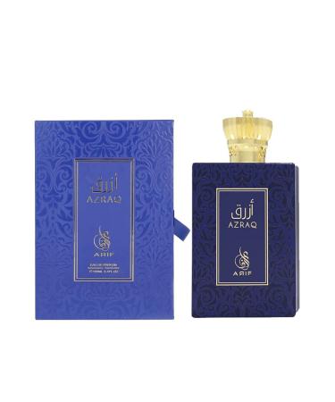 Azraq Perfumes Fruity & Fresh Eau de Parfum for Men Pear Lavender Lotus Cinnamon Black Vanilla Husk & Amber Long-Lasting Fragrance 3.4 oz