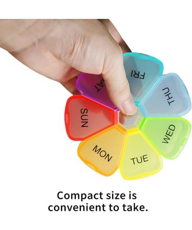 Weekly Pill Organizer - 7 Day Medicine Holder & Travel Case | Colorful 1PCS - International Shipping Available - Buy Online on GoSupps.com