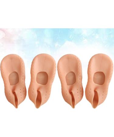 Buy Pretyzoom 2 Pairs Heel Protection Socks - Moisturizing Gel Socks for Cracked Heels & Plantar Fasciitis - Invisible Spa Socks for Beach Comfort - Buy Online on GoSupps.com