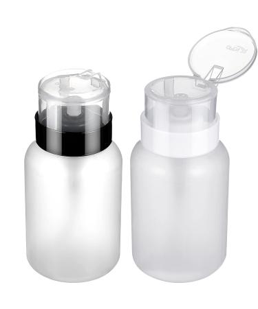 Lurrose Nail Polish Remover Pump 2pcs - Lockable Dispenser Bottle for Makeup & Nail Art, 6.8oz - Buy Online on GoSupps.com