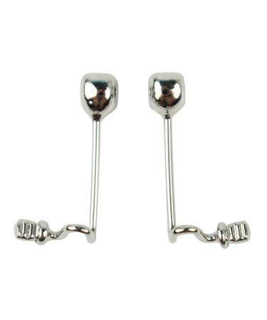 SBTRKT 100 pieces (50 pairs) soldering glass cushion arm stainless steel-nose cushion holder glasses accessories installation and repair of clip frame parts.