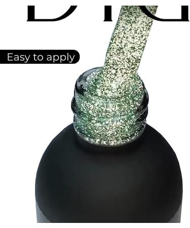 Didier Lab - Premium UV Gel Nail Polish - Brillant No. 04 - Gel Nail Varnish - Nail Art - Long-Lasting High Gloss Wear - Green Gel Nail Polish - Gel Nails - Glitter Gel Nail Polish - Rich Pigment - Buy Online on GoSupps.com