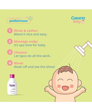 Gentle No Tears Baby Shampoo for Newborns & Infants | 125ml Pack of 4 - Safe & Effective International Shipping - Buy Online on GoSupps.com