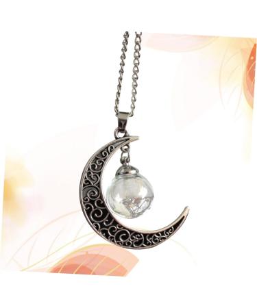 COLLBATH Dandelion Necklace Necklaces for Women 1pc Stylish Creative Charm Crescent Moon Pendant for Girls Ladies Women Necklace - Buy Online on GoSupps.com