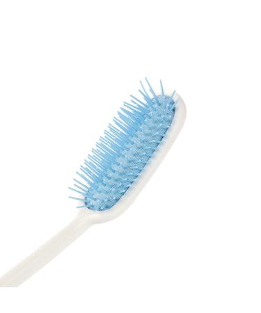 Long Reach Hairbrush with Non-Slip Handle - Blue&White | Ideal for Elderly & Disabled - Buy Online on GoSupps.com